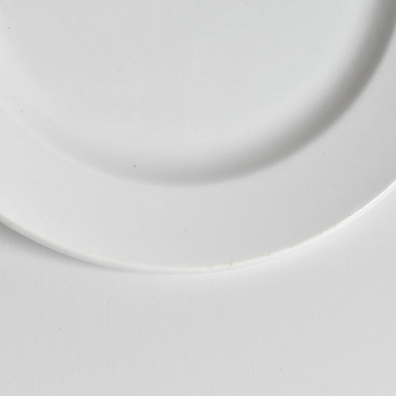 Antique Plate, Creil et Montereau, White, Epaisse A