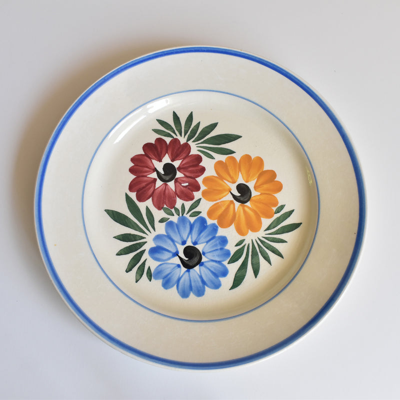 Vintage Plate HBCM Creil Montereau Yvonne C