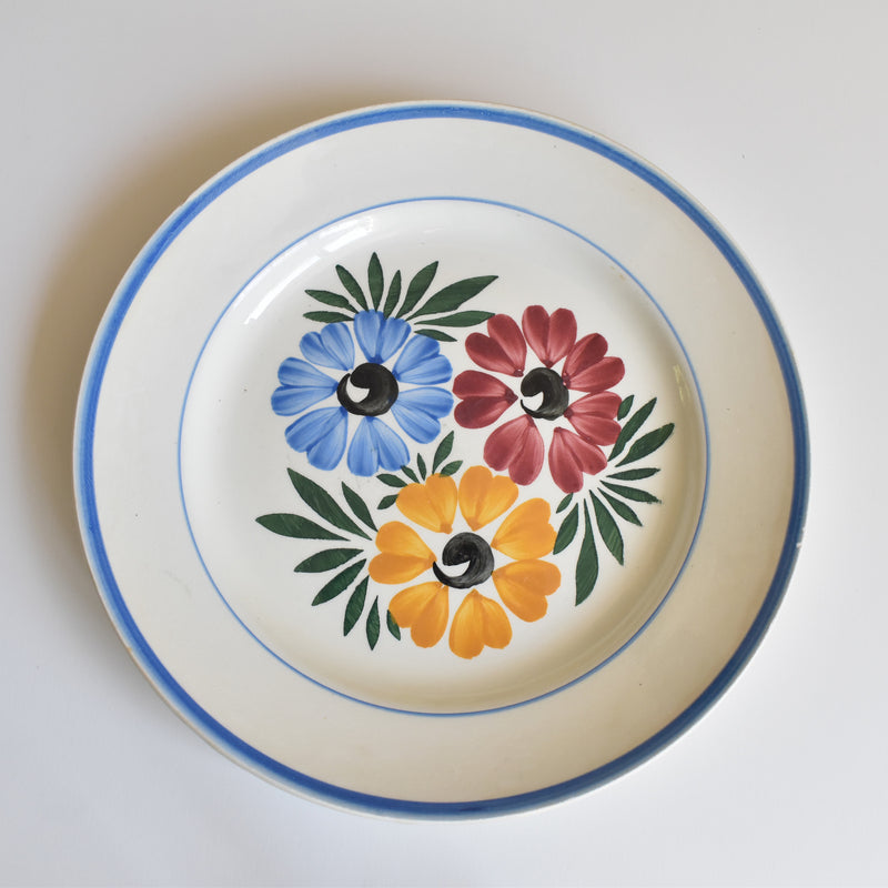 Vintage Plate HBCM Creil-Montereau Yvonne B