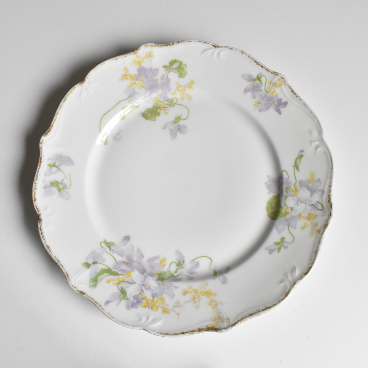 5枚 リモージュ アレンフェルト C.Ahrenfeldt 花柄 金彩 プレート