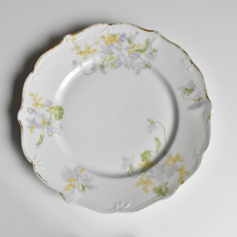 Antique dessert plate Limoges Charles Ahrenfeldt Emile Bourgeois C