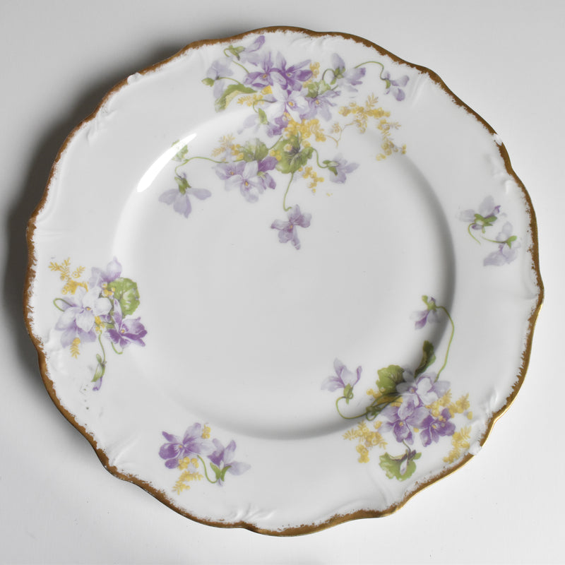 Antique plate Limoges Charles Ahrenfeldt Emile Bourgeois B