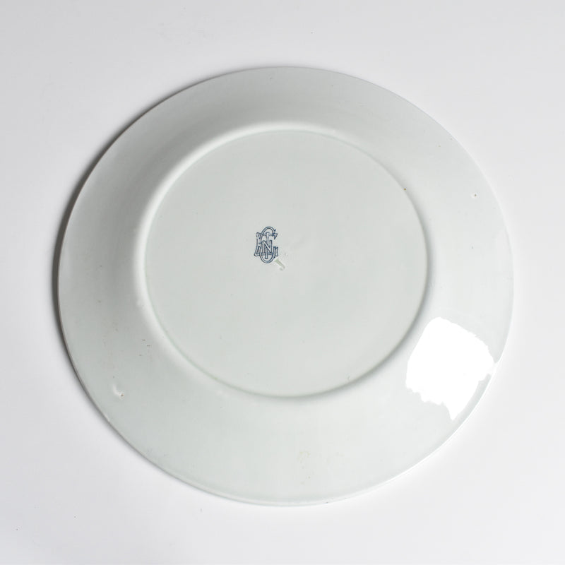 Antique plate, Gien, A