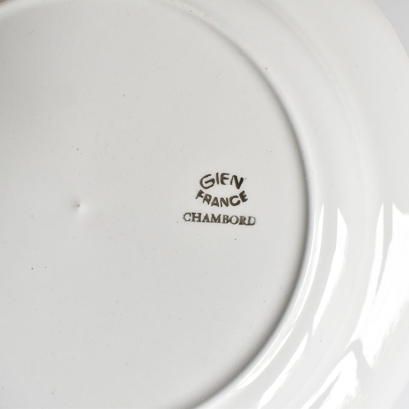 Vintage Plate Gien Chambord F