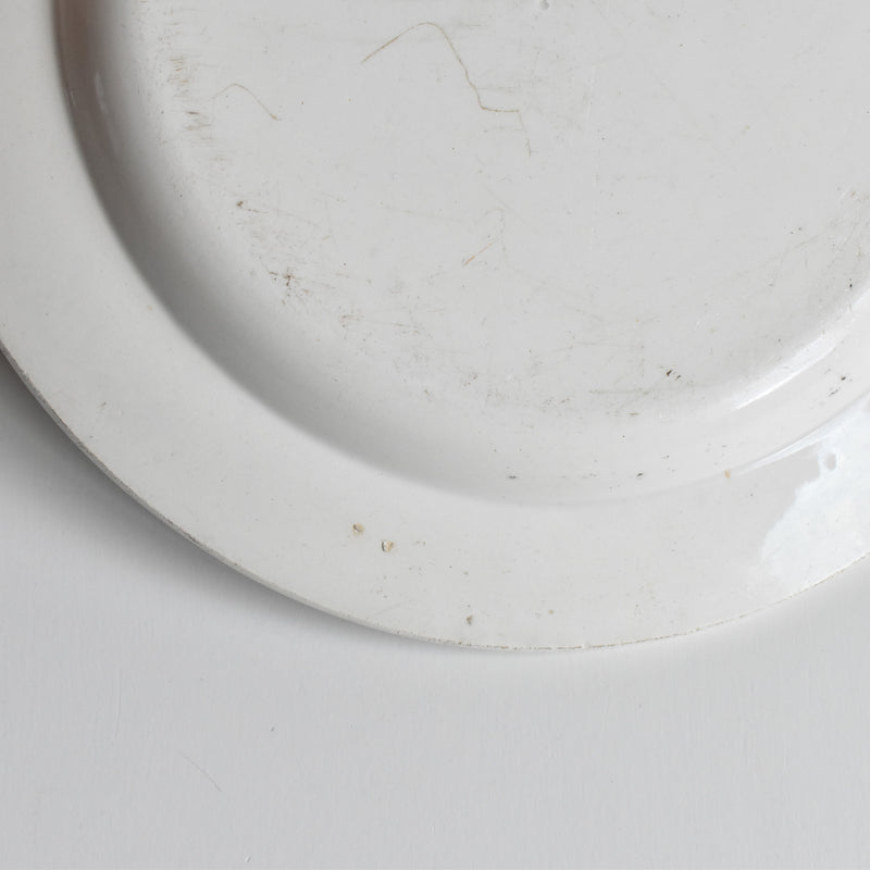 Antique Decorative Plate, Gien, N126 "Chateau de Dominus" A