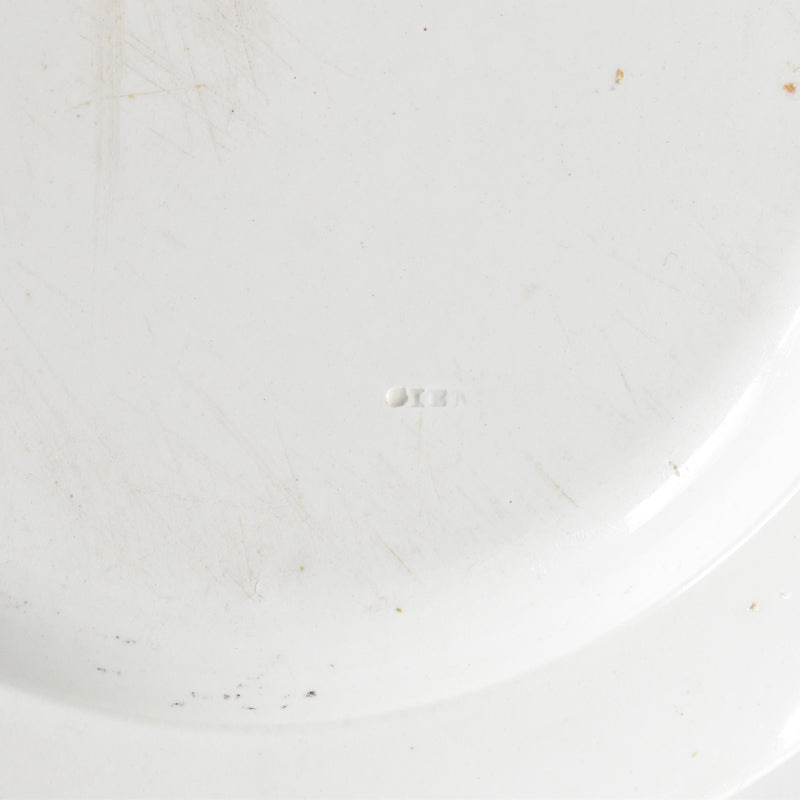 Antique Decorative Plate - Gien N123 "Vue de Gien"