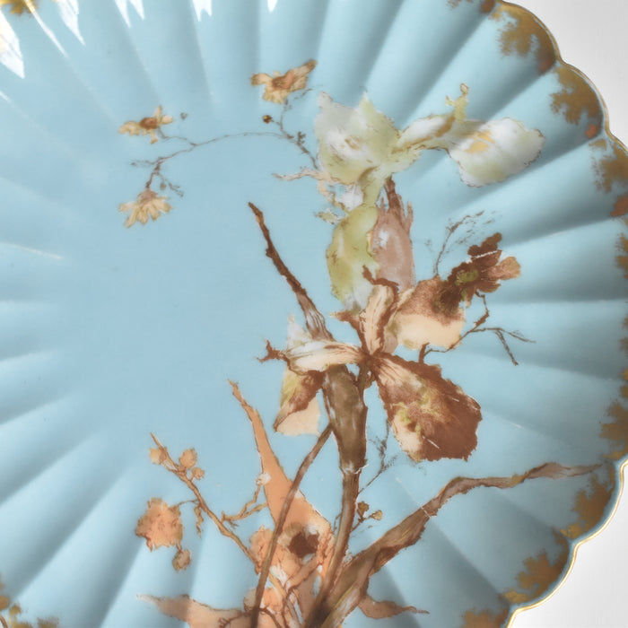 アンティークプレート リモージュアビランド アイリス