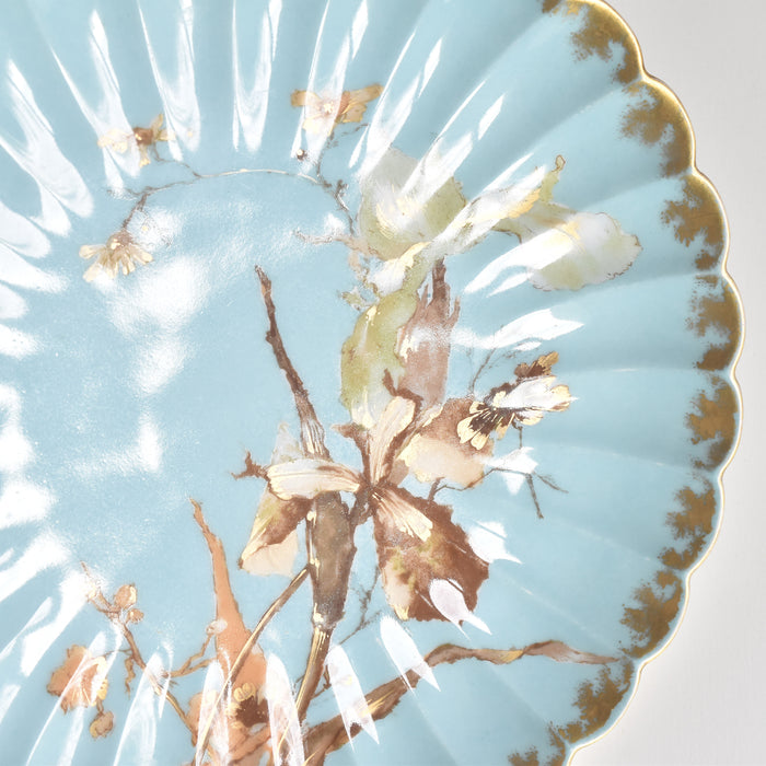 アンティークプレート リモージュアビランド アイリス