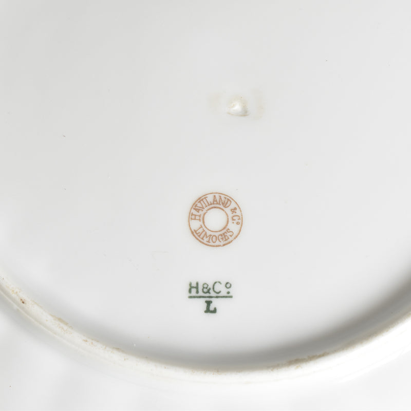 Antique Plate Limoges Haviland Iris