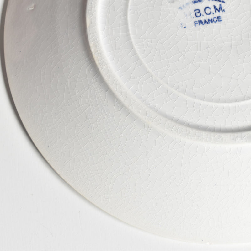 Vintage Plate HBCM Creil et Montereau Tolga C