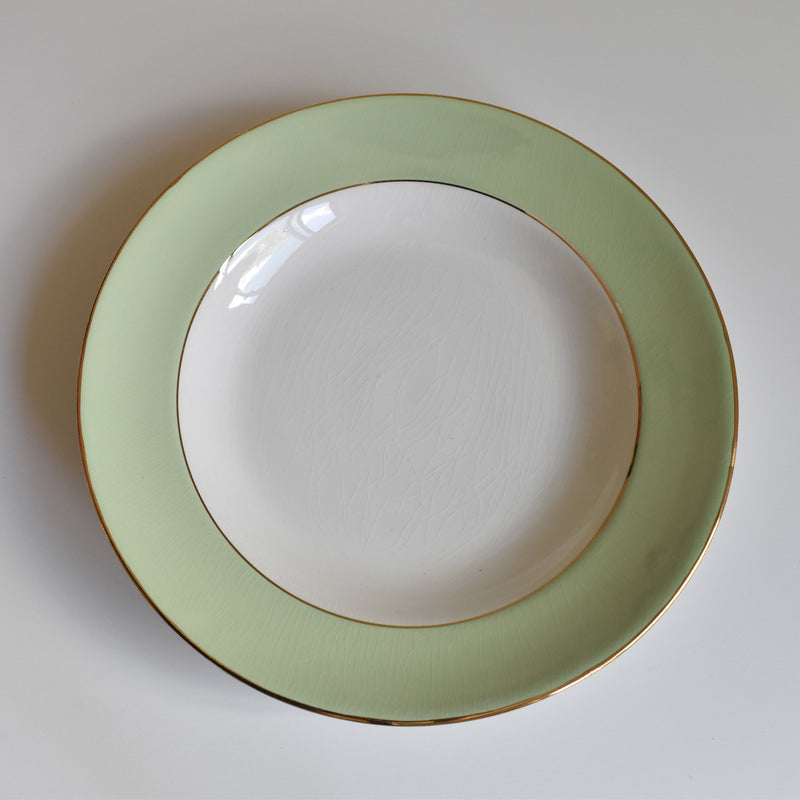 Vintage Deep Plate, L'Amandinoise, Pastel Green C