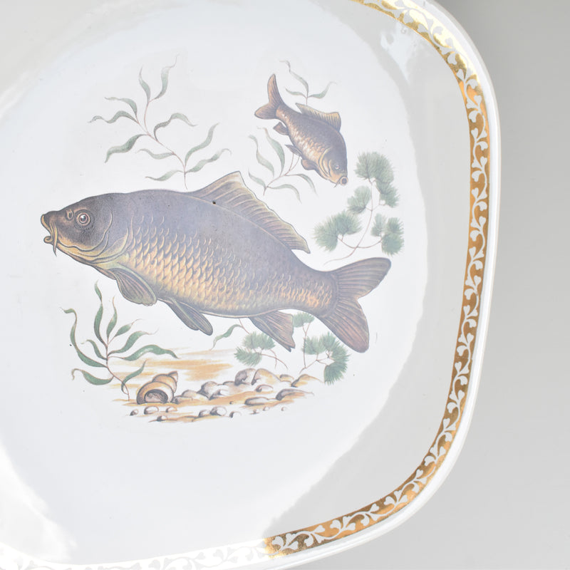 Vintage Plate: Longchamp Poisson Carpe (Carp)
