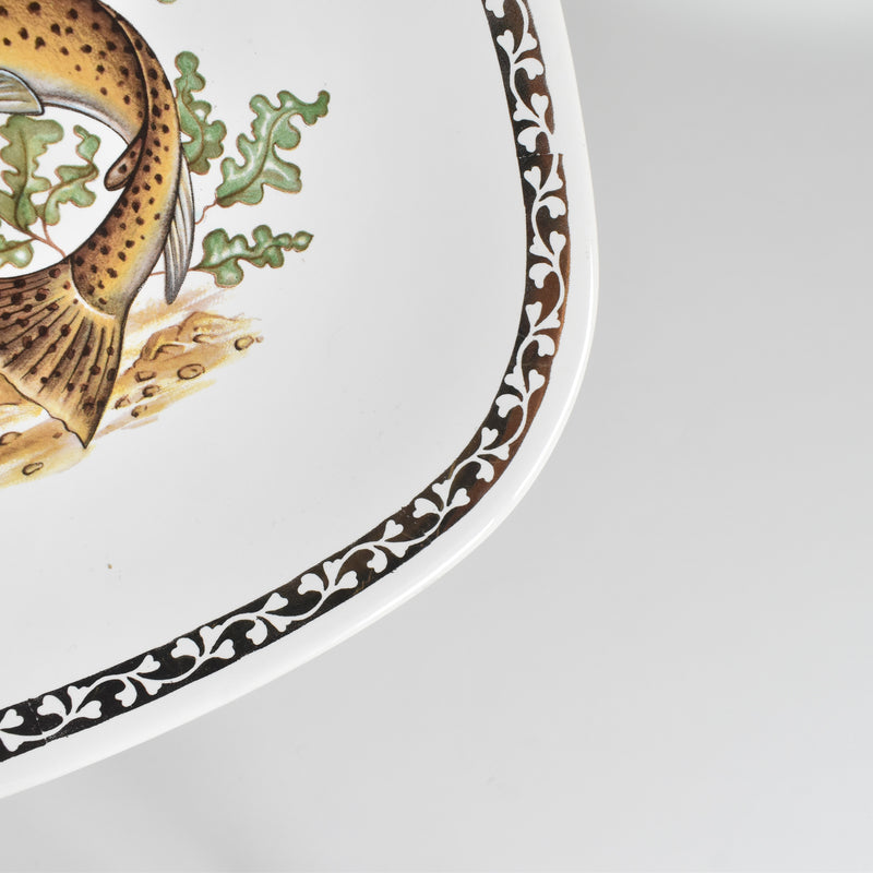 Vintage Plate Longchamp Poisson Truite (Trout)