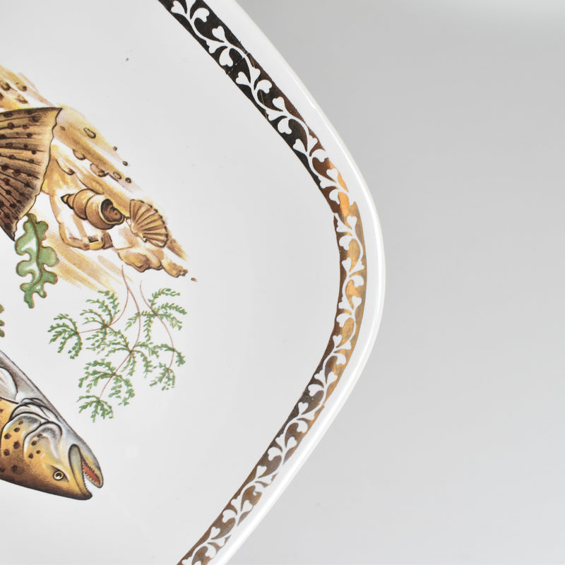 Vintage Plate Longchamp Poisson Truite (Trout)