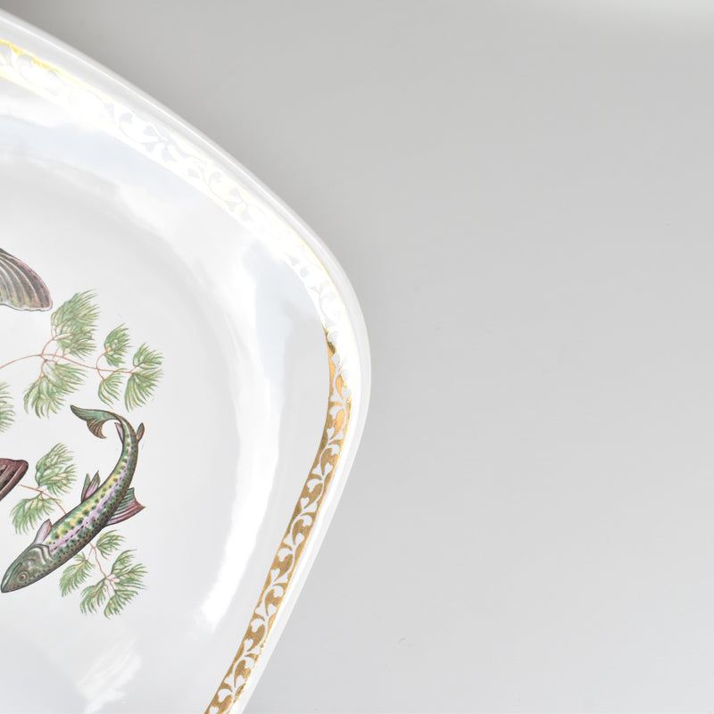Vintage Plate Longchamp Poisson Truite Arc-en-ciel (Rainbow Trout)
