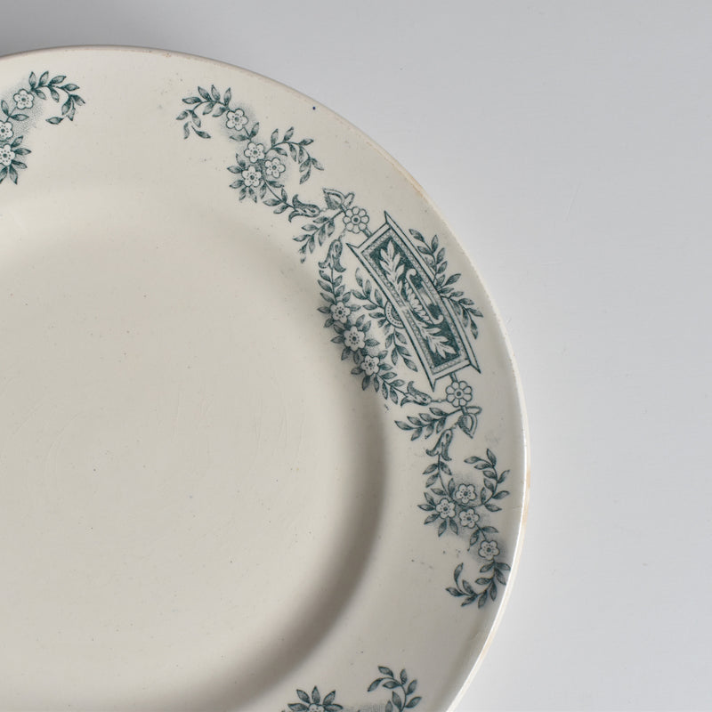Antique Dessert Plate, Longchamp Lutèce