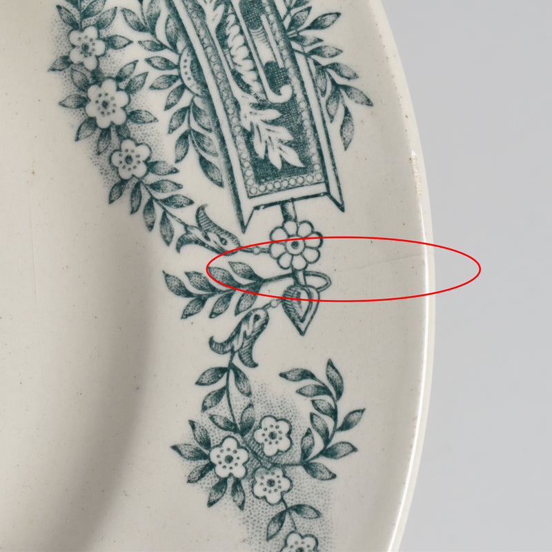 Antique Dessert Plate, Longchamp Lutèce