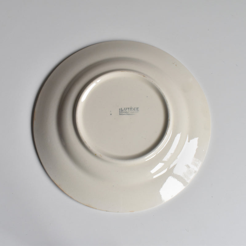 Antique Dessert Plate, Longchamp Lutèce