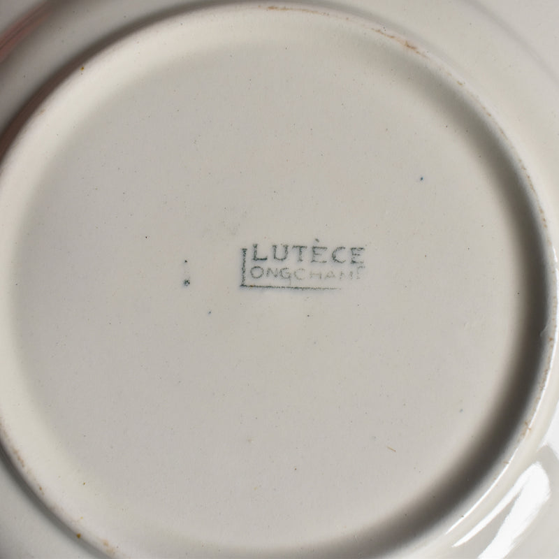 Antique Dessert Plate, Longchamp Lutèce
