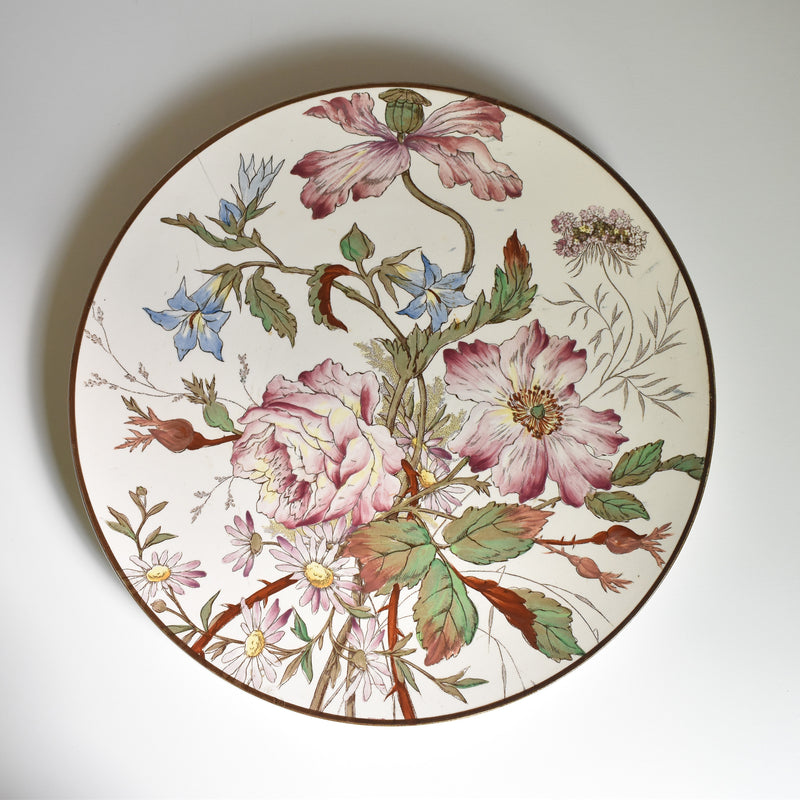 Antique large plate Longchamp