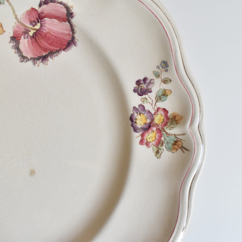 Antique Plate Longchamp Saxe F