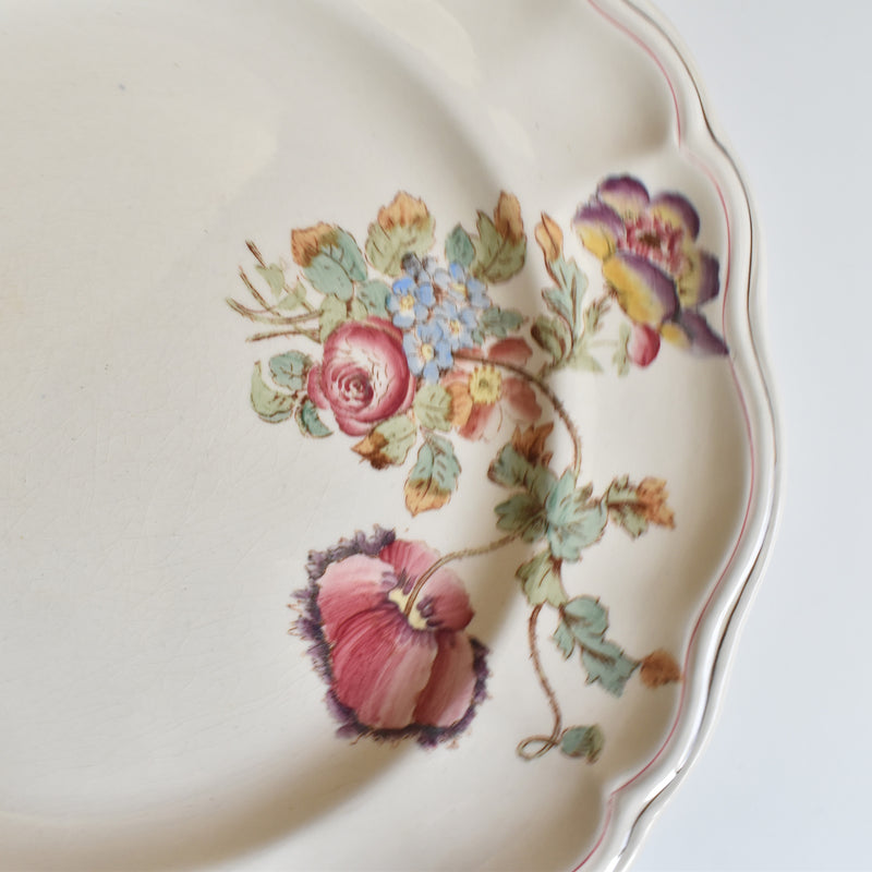 Antique Plate Longchamp Saxe F