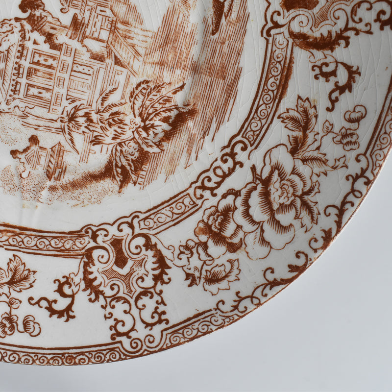 Antique Dessert Plate - Longwy Cyrrus