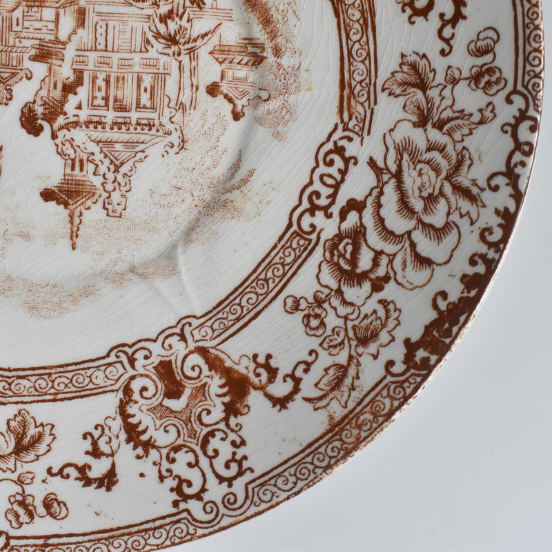Antique Dessert Plate - Longwy Cyrrus