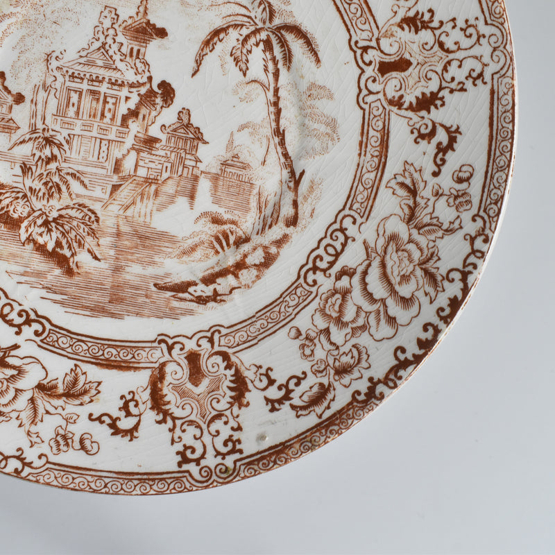 Antique Dessert Plate - Longwy Cyrrus