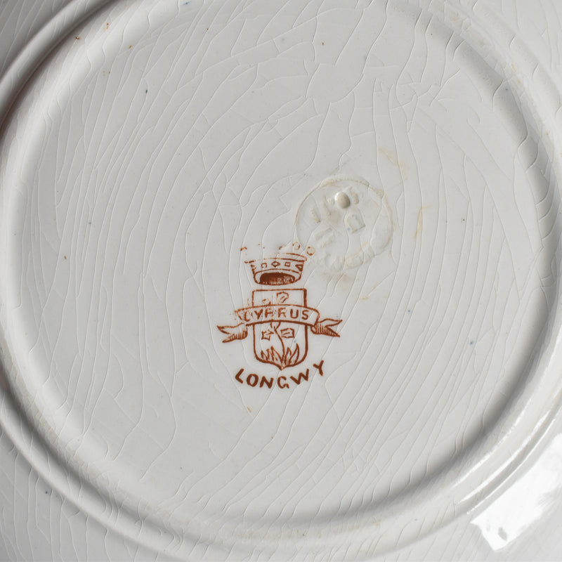 Antique Dessert Plate - Longwy Cyrrus