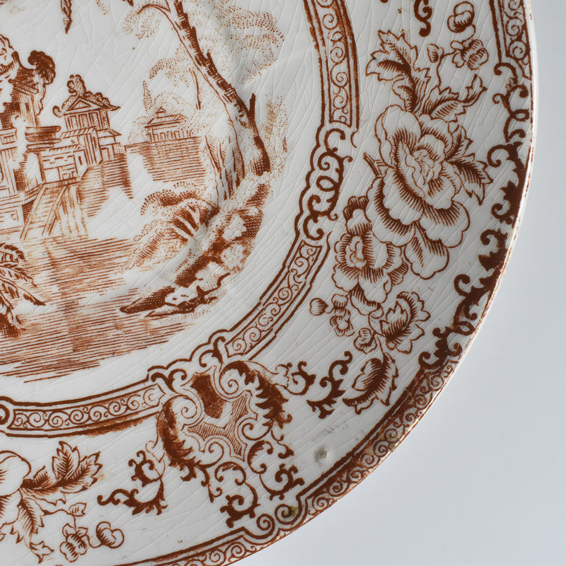 Antique Dessert Plate - Longwy Cyrrus