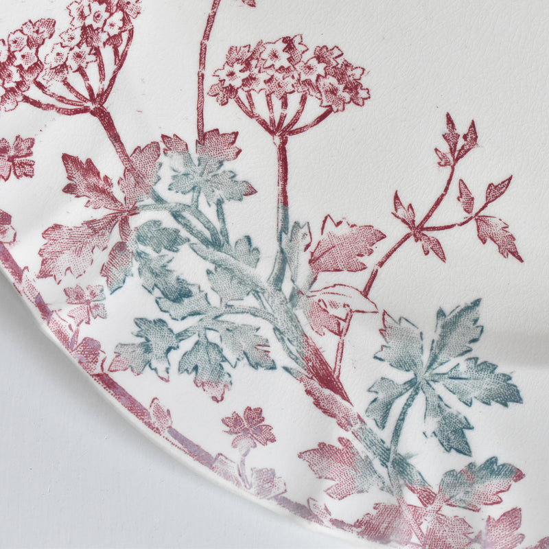 Antique Plate Longwy Été (Summer) B