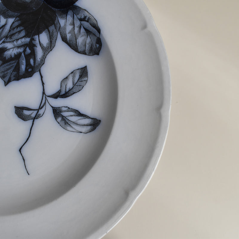 Antique Plate Lonewy Fleurs