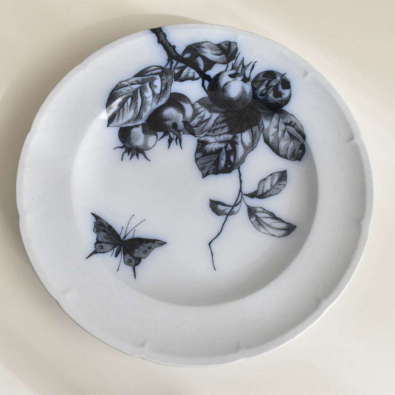 Antique Plate Lonewy Fleurs