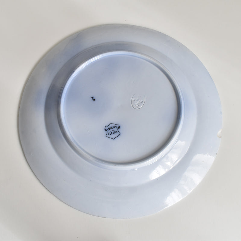 Antique Plate Lonewy Fleurs