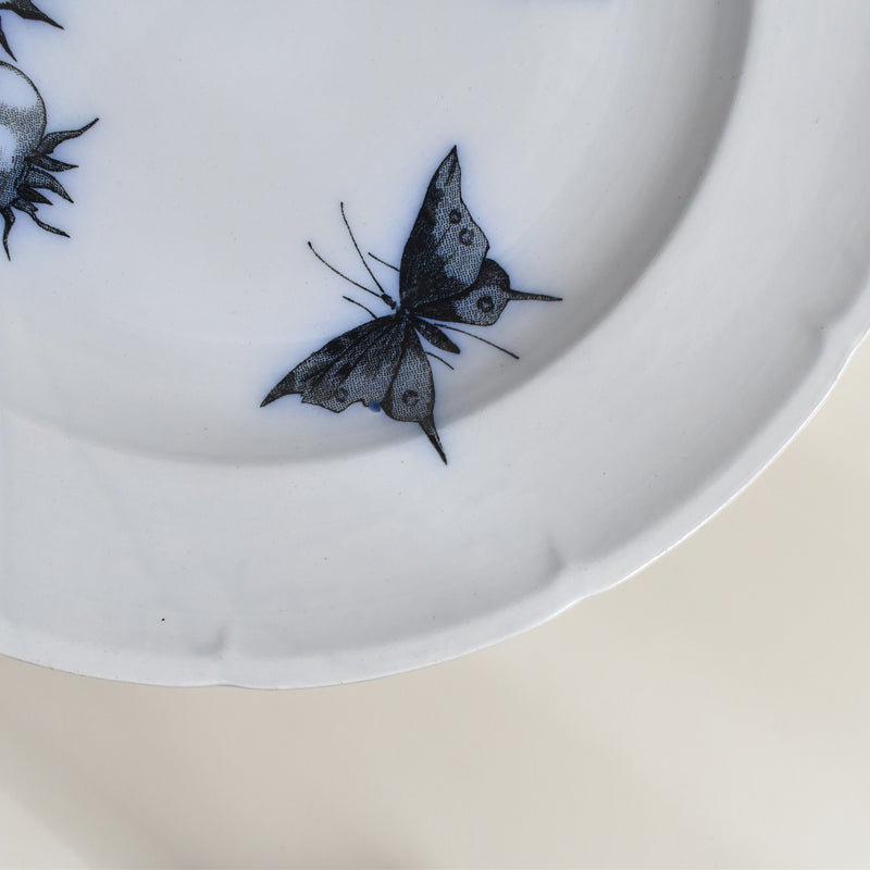 Antique Plate Lonewy Fleurs