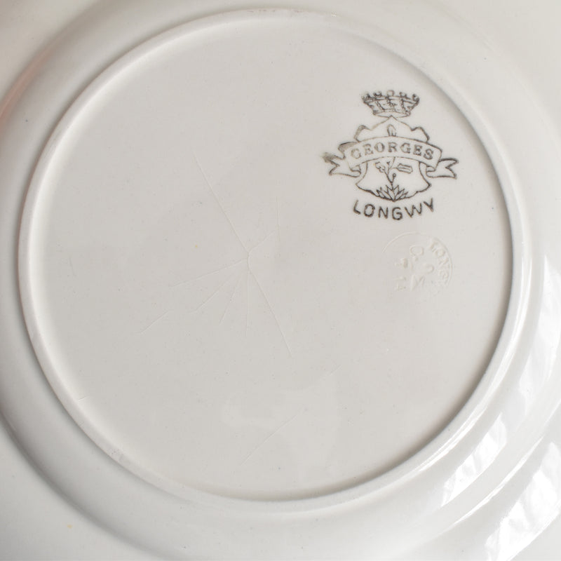 Antique Plate Longwy Georges B