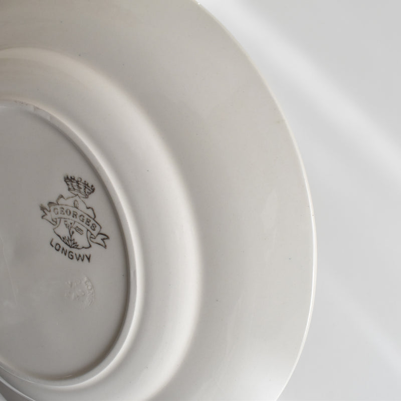 Antique Plate Longwy Georges B