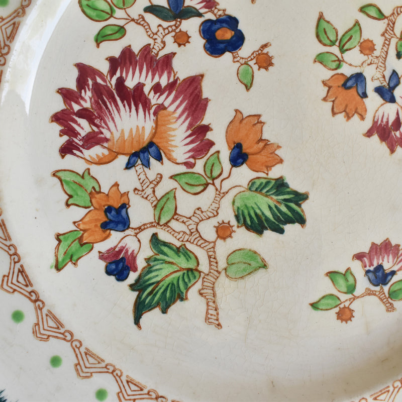 Vintage plate Longwy Shangai