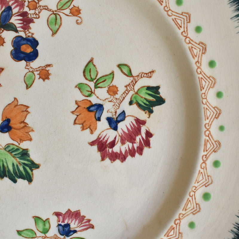 Vintage plate Longwy Shangai