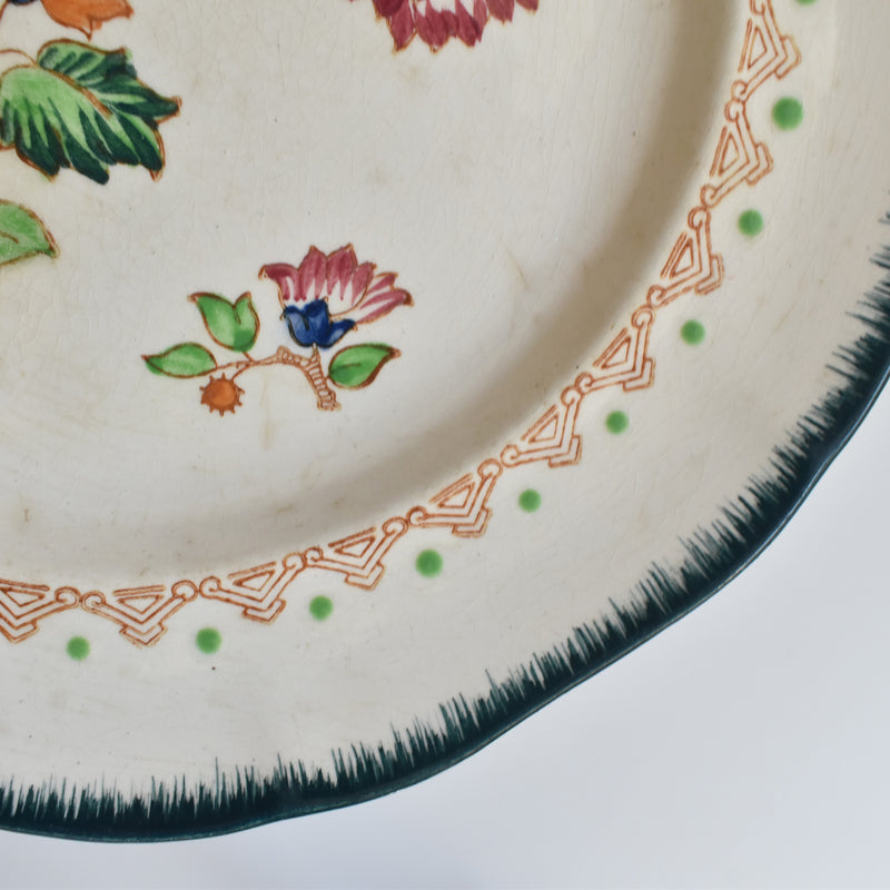 Vintage plate Longwy Shangai