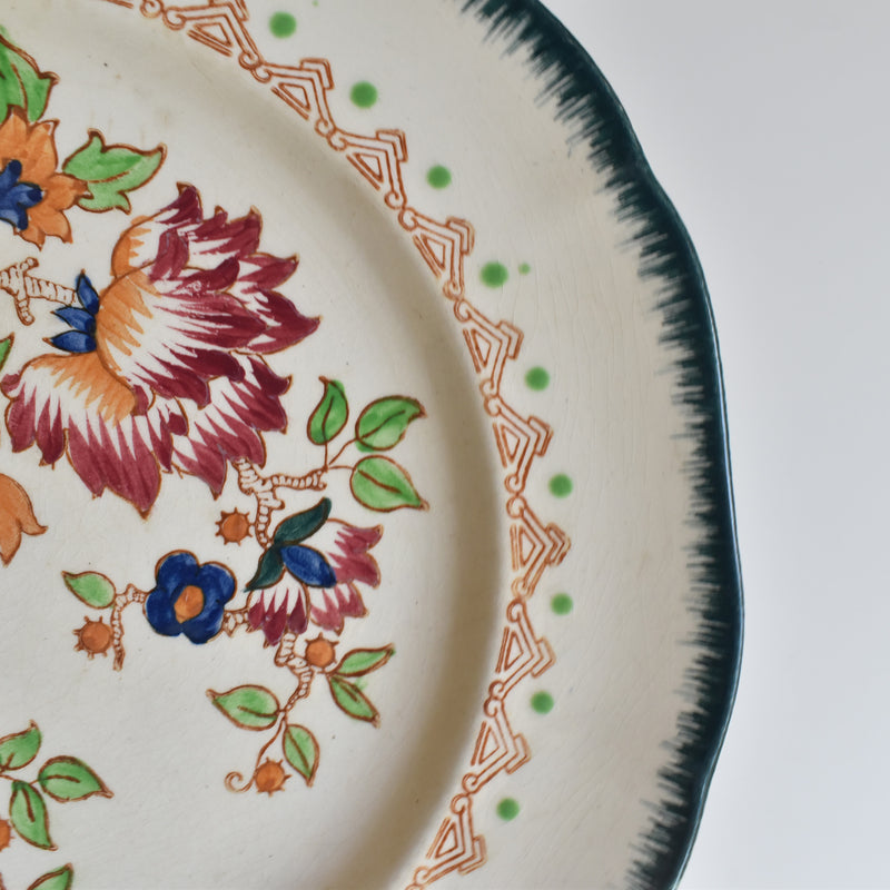 Vintage plate Longwy Shangai