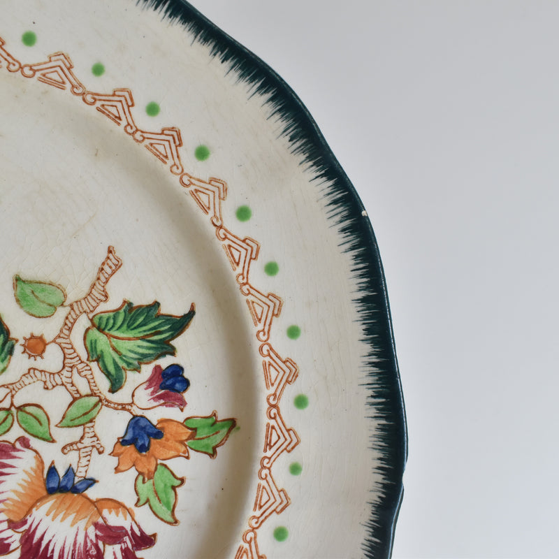 Vintage plate Longwy Shangai