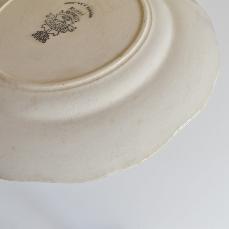 Vintage plate Longwy Shangai