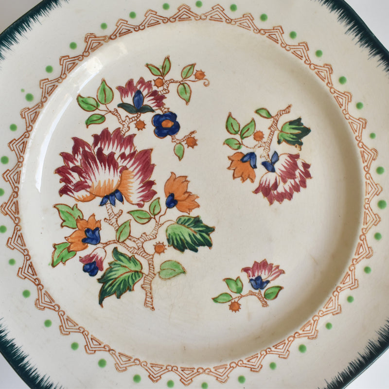Vintage plate Longwy Shangai
