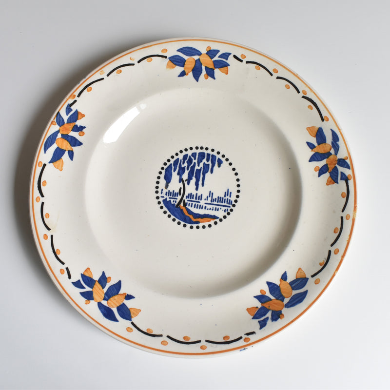Antique Plate: Longwy Trianon C