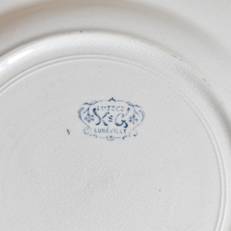 Antique Plate: Lunéville "Lutéce"