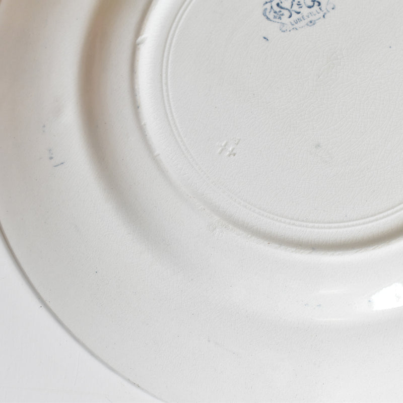 Antique Plate: Lunéville "Lutéce"