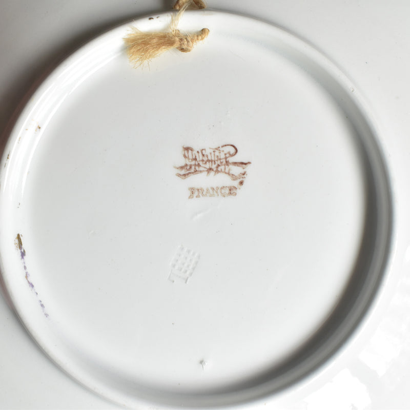 Antique plate Lunéville Effarement Maternel