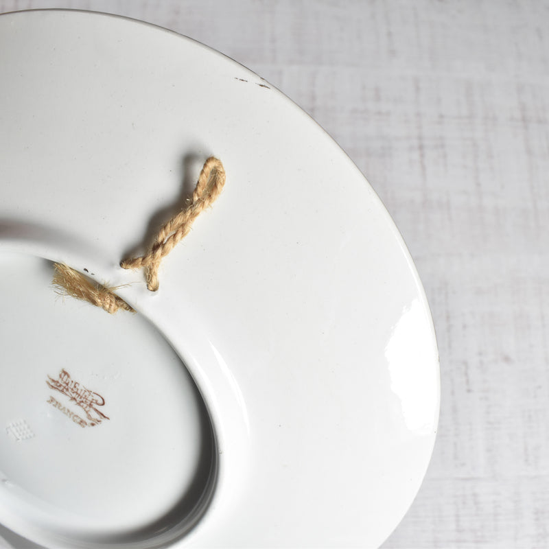 Antique plate Lunéville Effarement Maternel